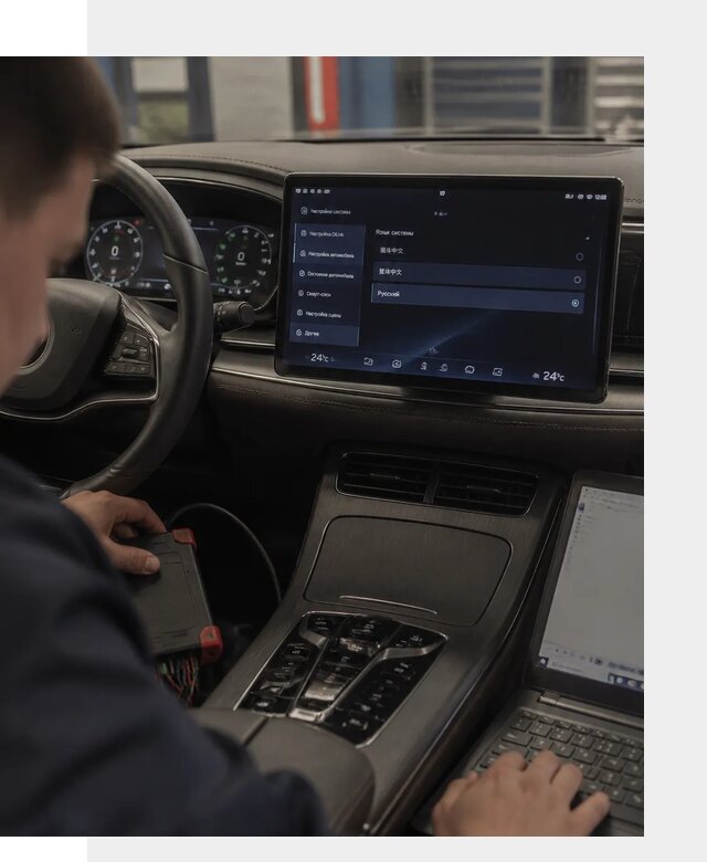 Русификация автомобиля BYD HAN для эксплуатации в Ачинске